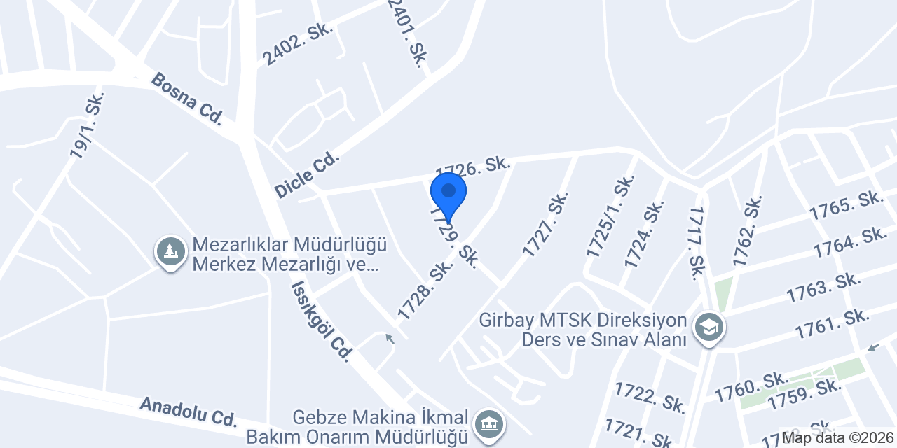 Gebze Yapı Teknik konumu