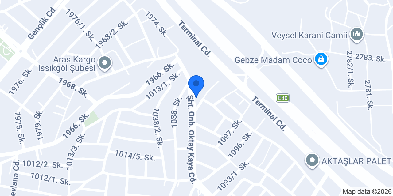 Akril Dekor konumu