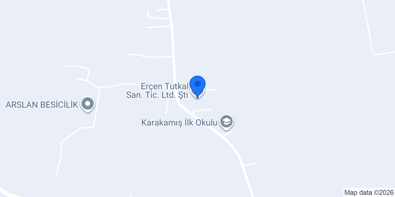 Erçen Tutkal San. Tic. Ltd. Şti. konumu