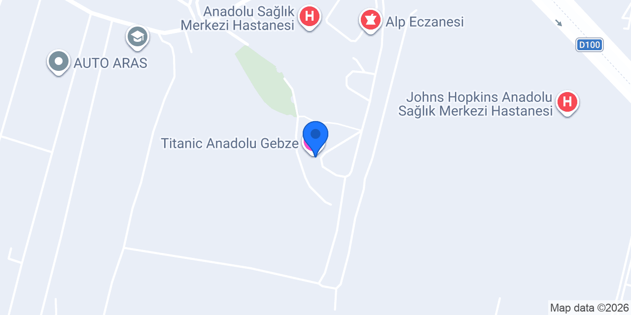 Anadolu Titanic Comfort Hotel konumu