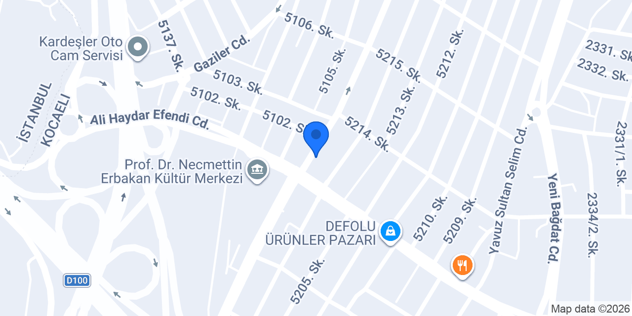 DenizBank Çayırova Şubesi konumu