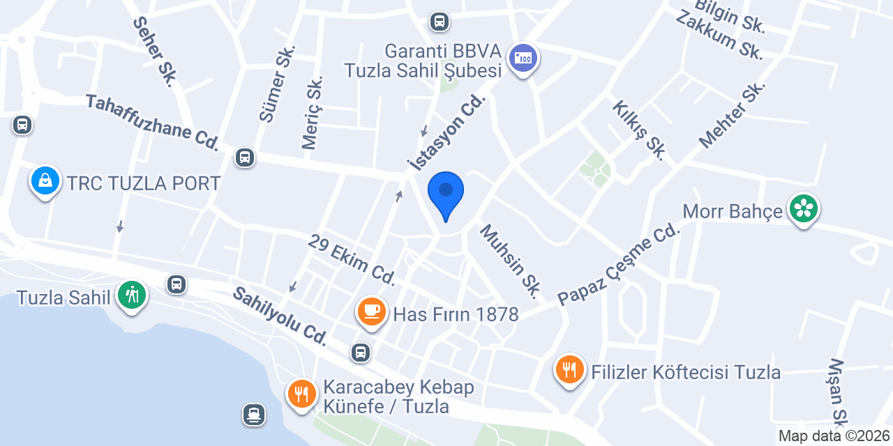 Tuzla Emlak Konutları konumu