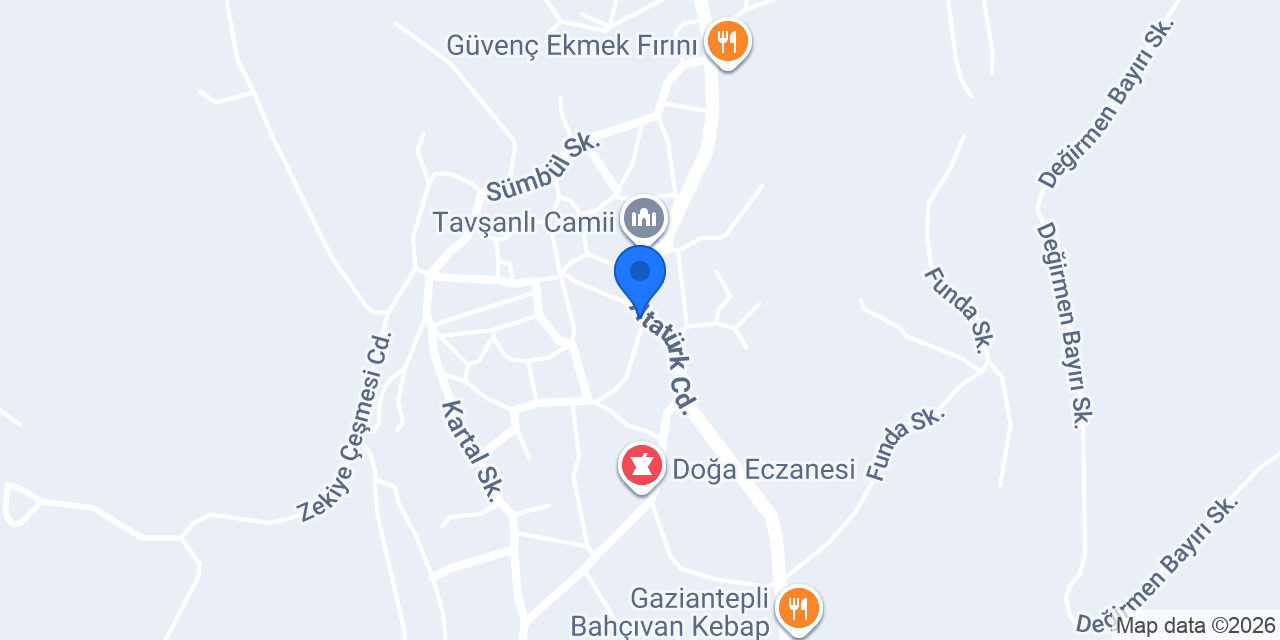 Baklavacı Ulusoyoğlu konumu