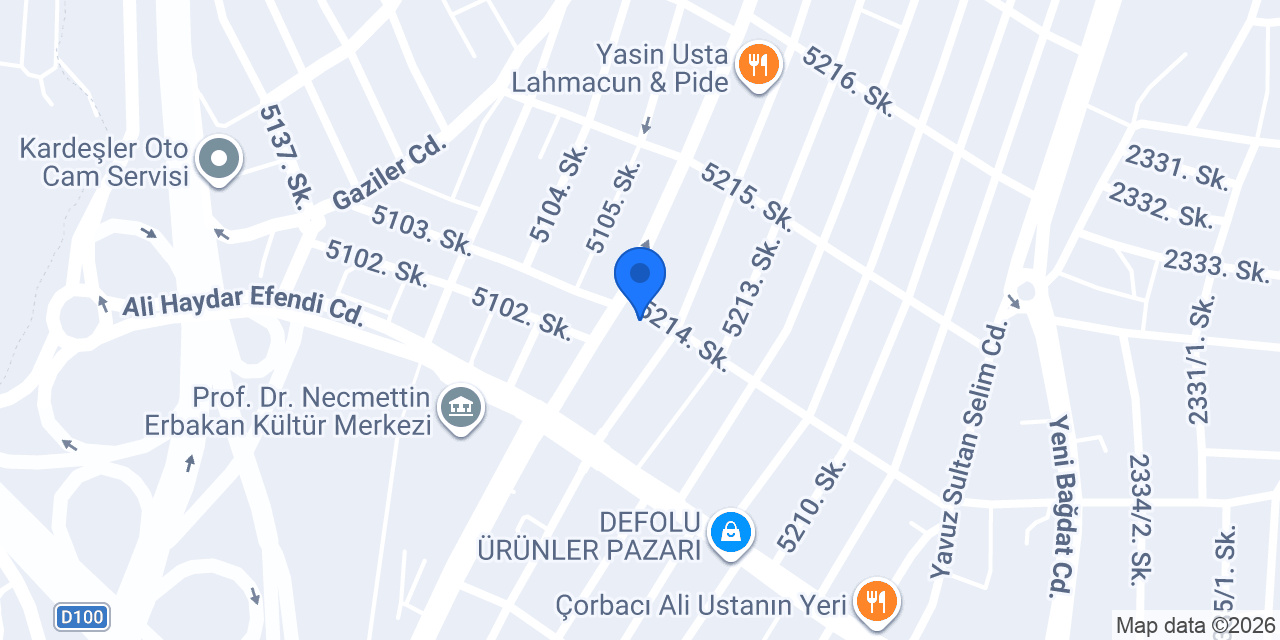 Merve Bayan Kuaförü konumu
