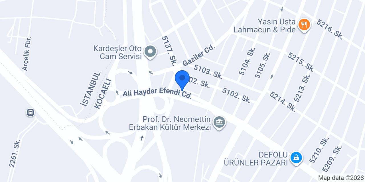 Çayırova Çiçekçilik konumu