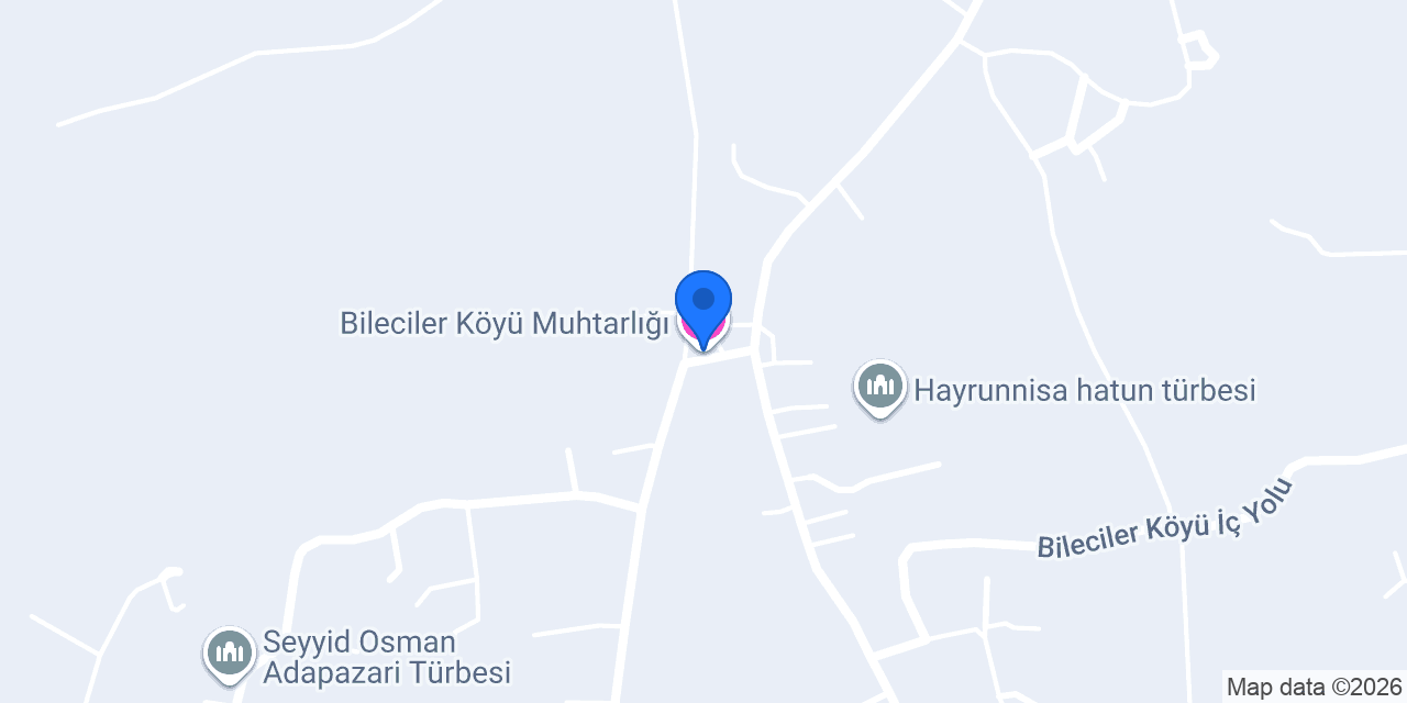 Bileciler Köyü Muhtarlığı konumu
