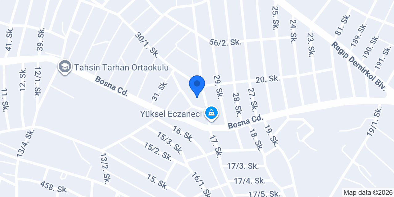 Çayırova Akçakoca İlkokulu konumu