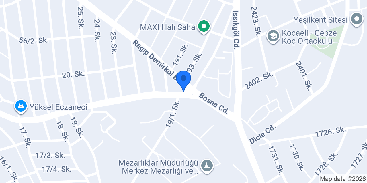 TRN ilkyardım (Kocaeli ) Şubesi konumu