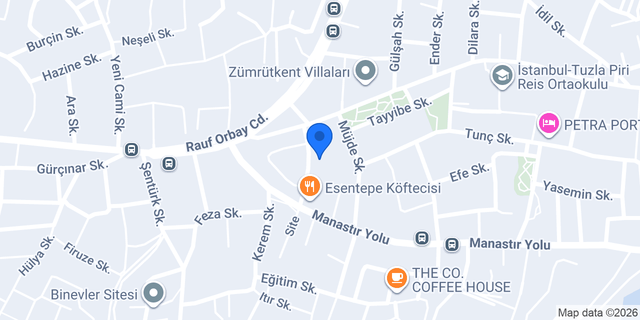 Tuzla Elit Suite konumu