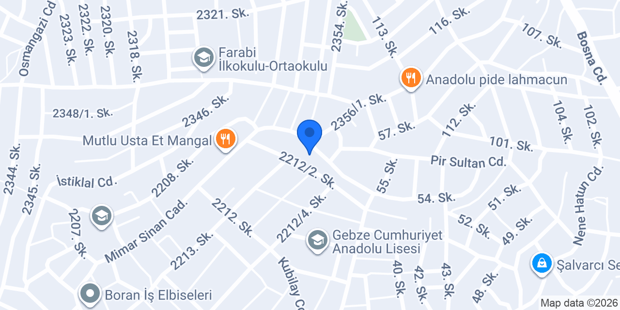 Demir Tekel - Gebze Tekel & Paket Servis konumu