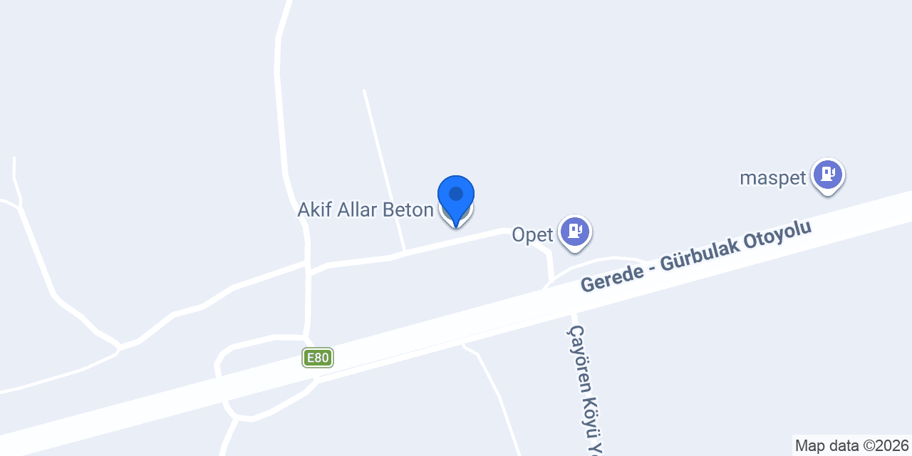 Akif Allar Beton konumu