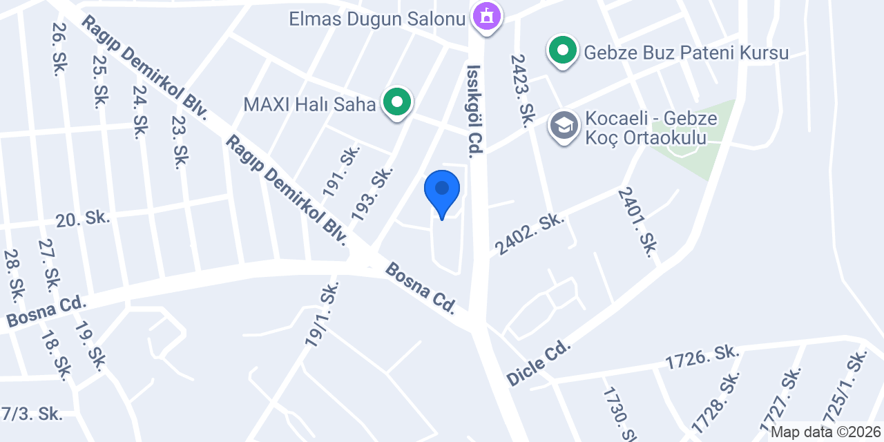 UlaşımPark A.Ş. Gebze Garajı konumu