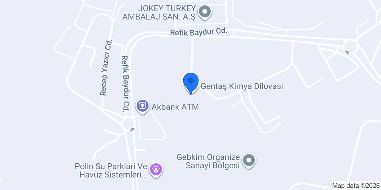 Gentaş Kimya Dilovasi konumu