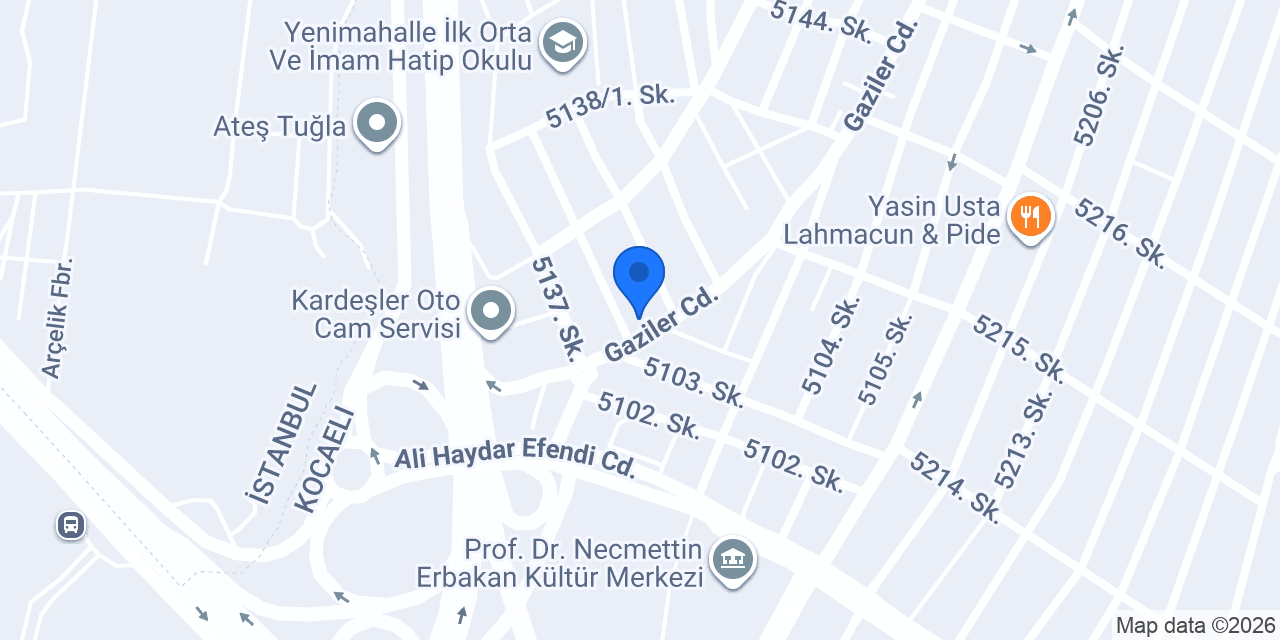 İsot Oto Lastik konumu