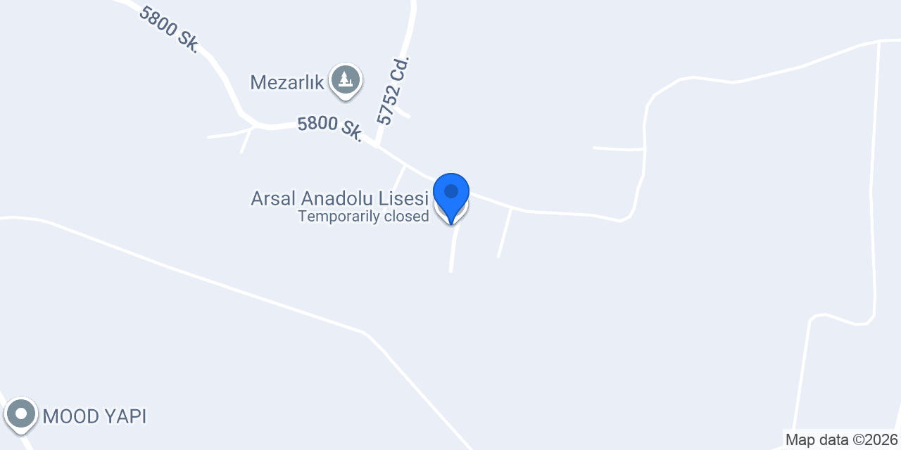 Arsal Anadolu Lisesi konumu