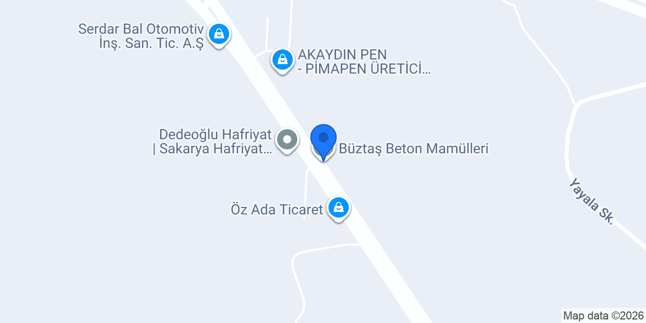 Büztaş Beton Mamülleri konumu