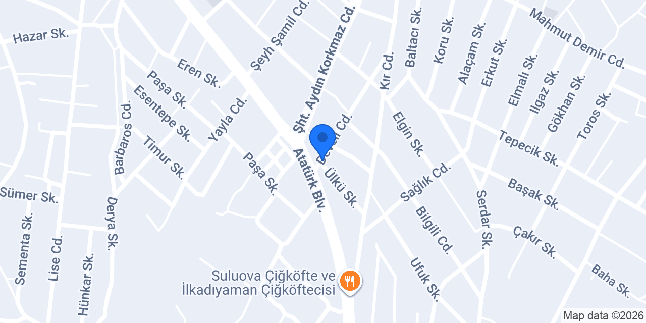 Suluova Pideci Emre Usta konumu