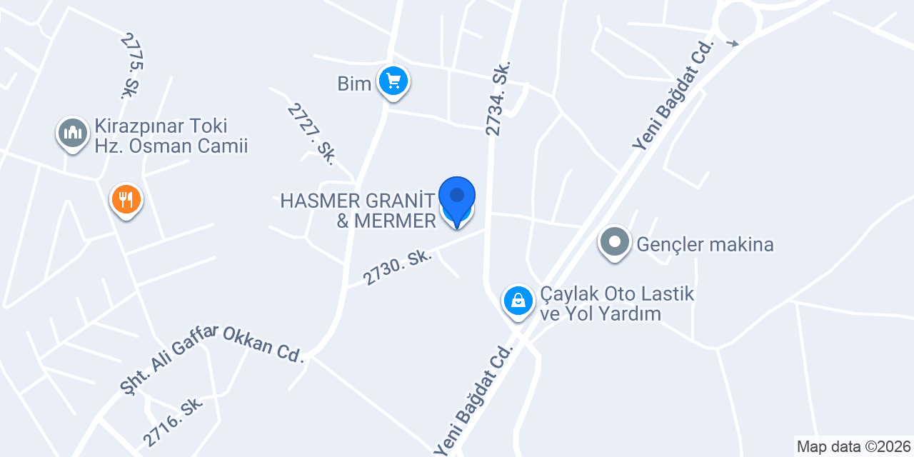 HASMER GRANİT & MERMER konumu