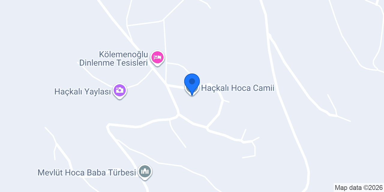 Haçkalı Hoca Camii konumu