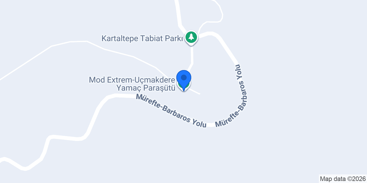 Mod Extrem-Uçmakdere Yamaç Paraşütü konumu