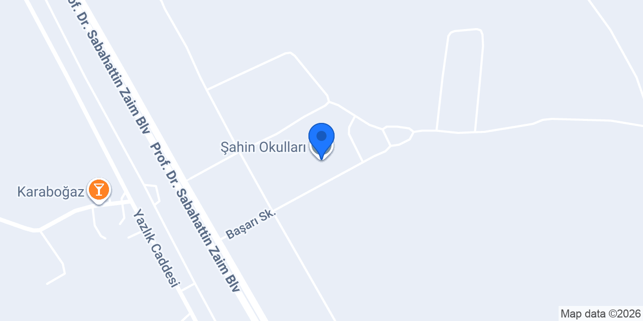 Şahin Okulları konumu