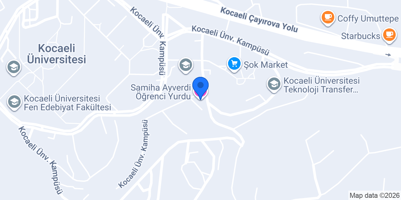 Samiha Ayverdi Öğrenci Yurdu konumu