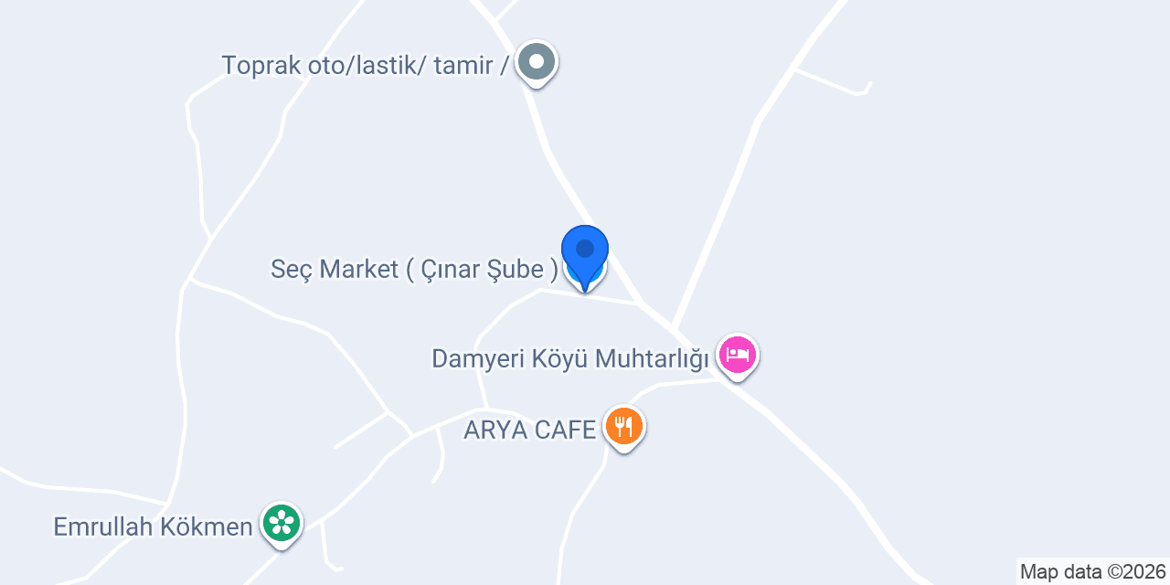 Seç Market ( Çınar Şube ) konumu