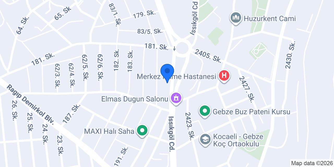 Mutlukent Sürücü Kursu konumu