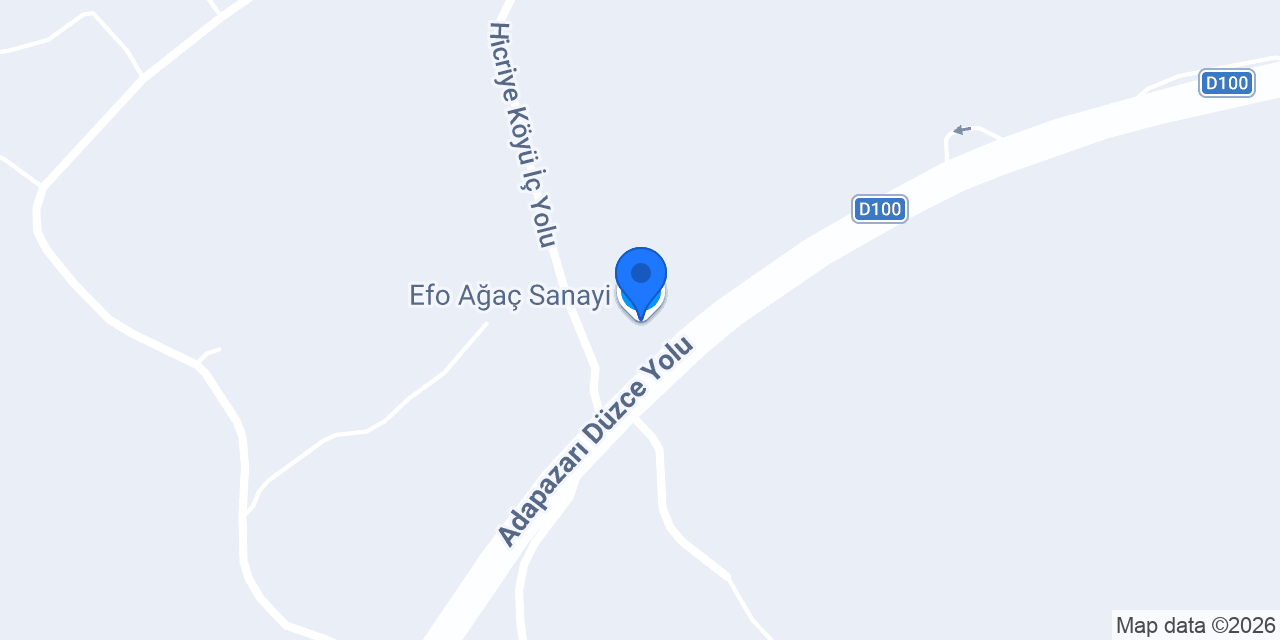 Efo Ağaç Sanayi konumu