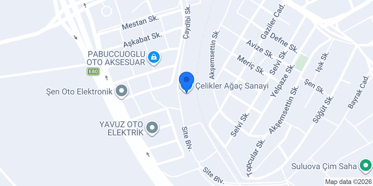 Çelikler Ağaç Sanayi konumu