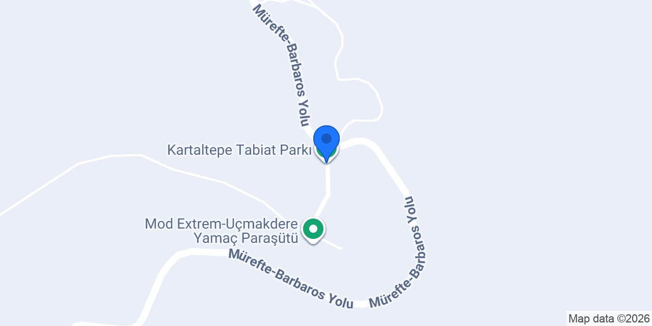 Kartaltepe Tabiat Parkı konumu