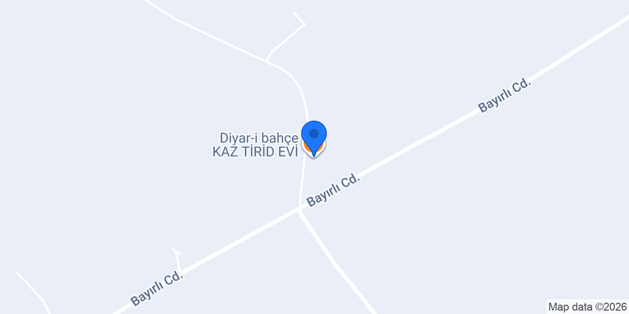 Diyar-i bahçe KAZ TİRİD EVİ konumu