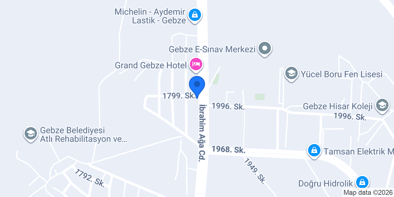 GEBZE SAY PSİKOTEKNİK konumu