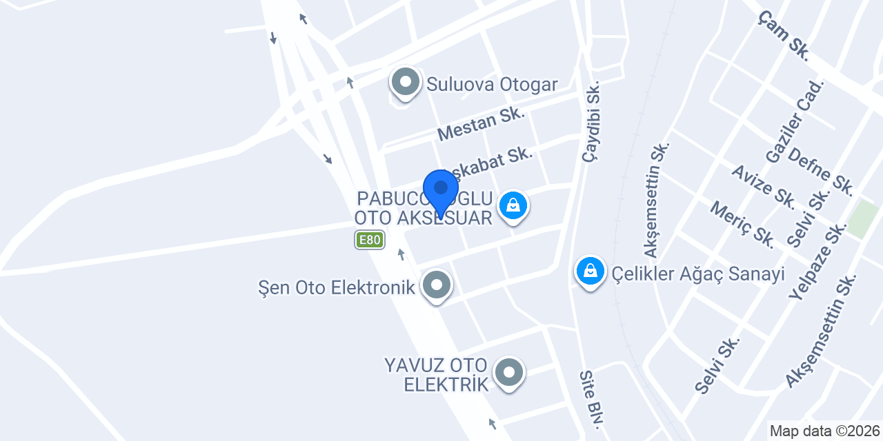 ÖZBAKIRLAR OTO AKSESUAR konumu
