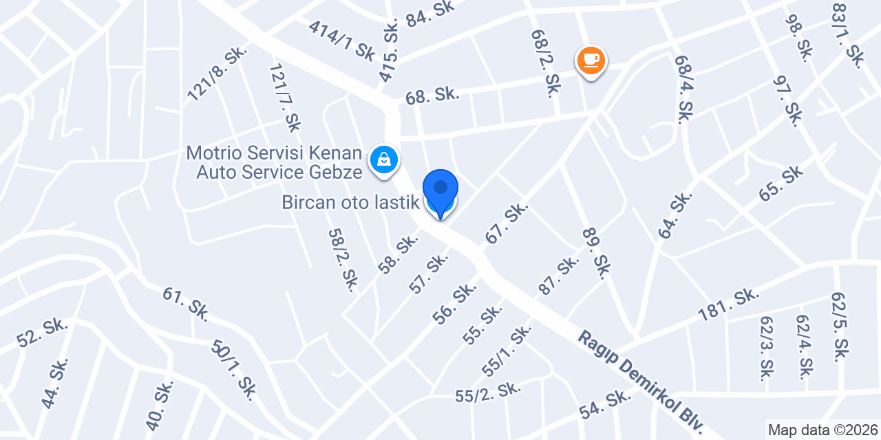 Bircan oto lastik konumu