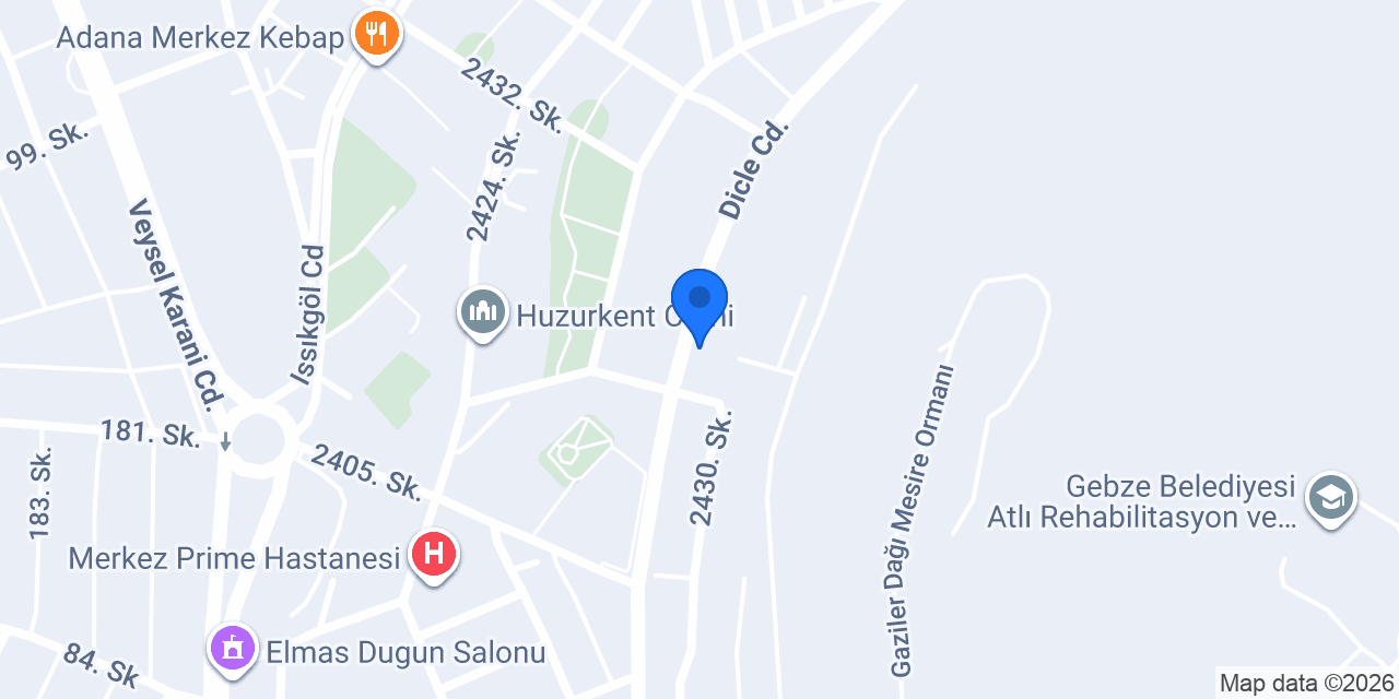 Kameydo Dondurma Yenikent konumu