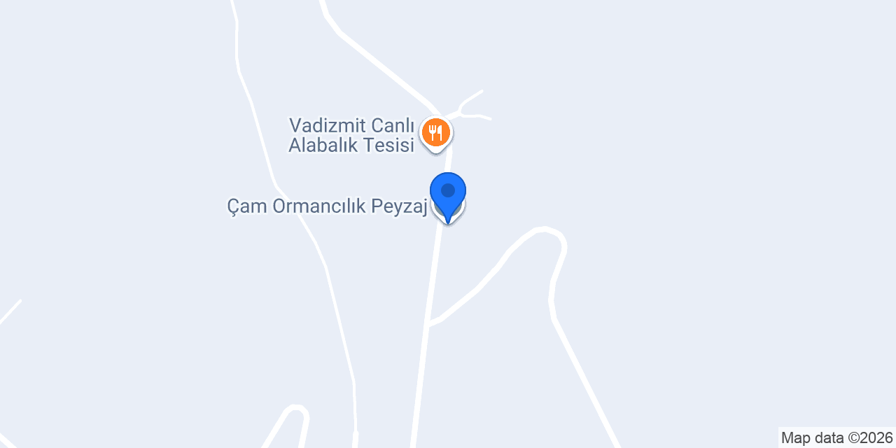 Çam Ormancılık Peyzaj konumu