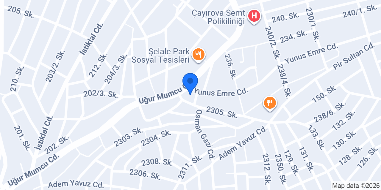 Yi beni pilavcı (Çayırova) konumu