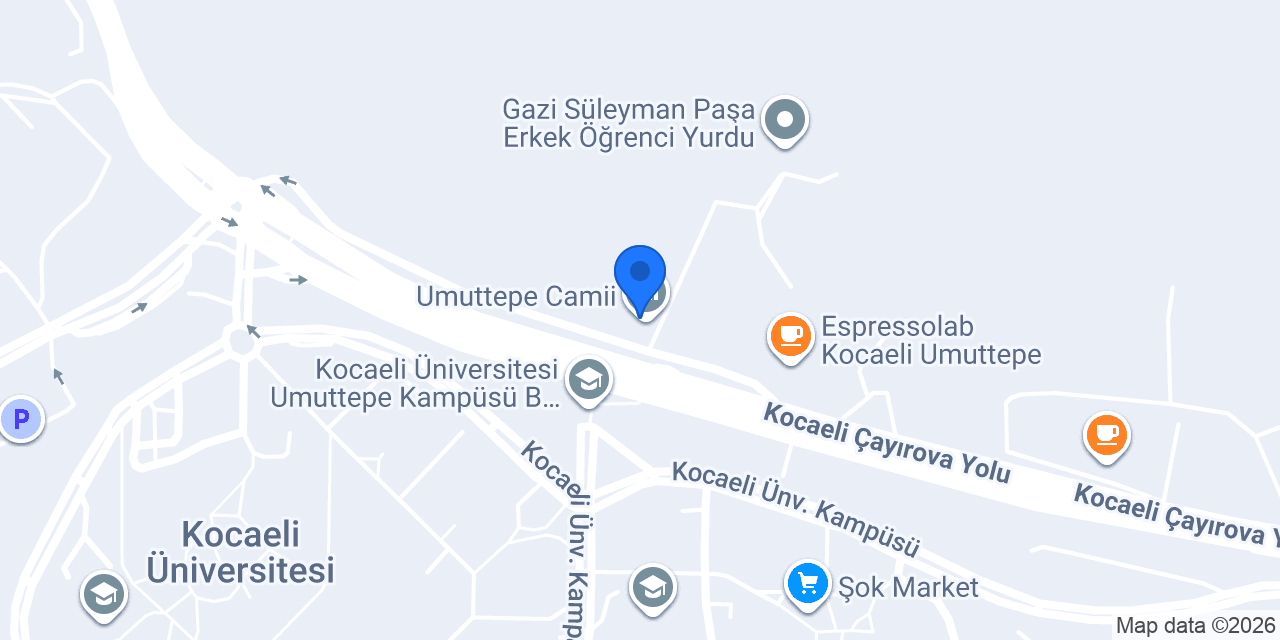 KO-MEK Umuttepe Kurs Merkezi konumu