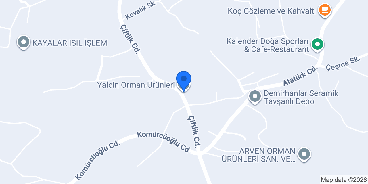 Yalcin Orman Ürünleri konumu