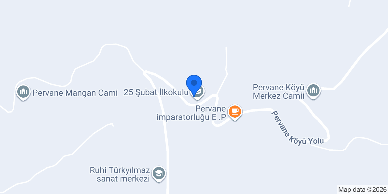 25 Şubat İlkokulu konumu