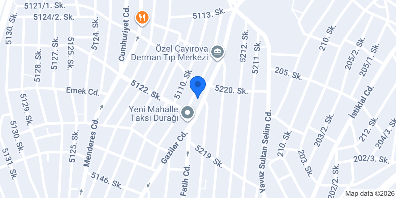 HocalaraGeldik-Çayırova Üstün Başarı Merkezi konumu