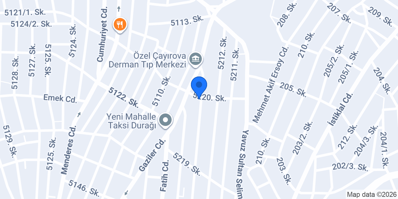 Çayırova mobilya konumu
