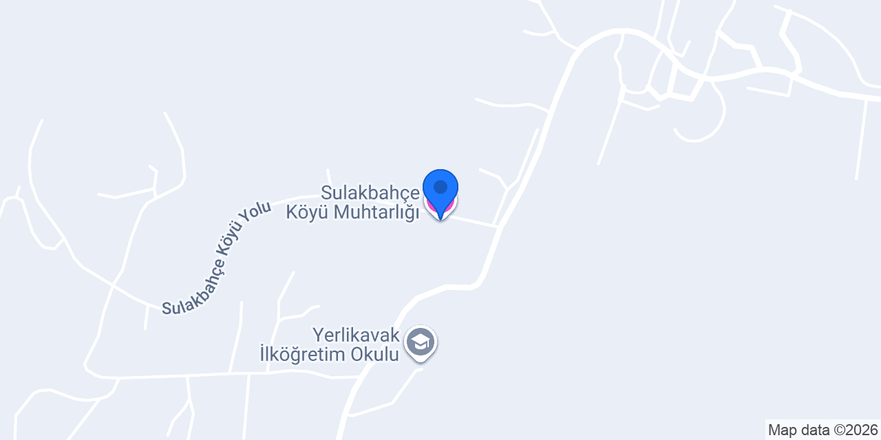 Sulakbahçe Köyü Muhtarlığı konumu