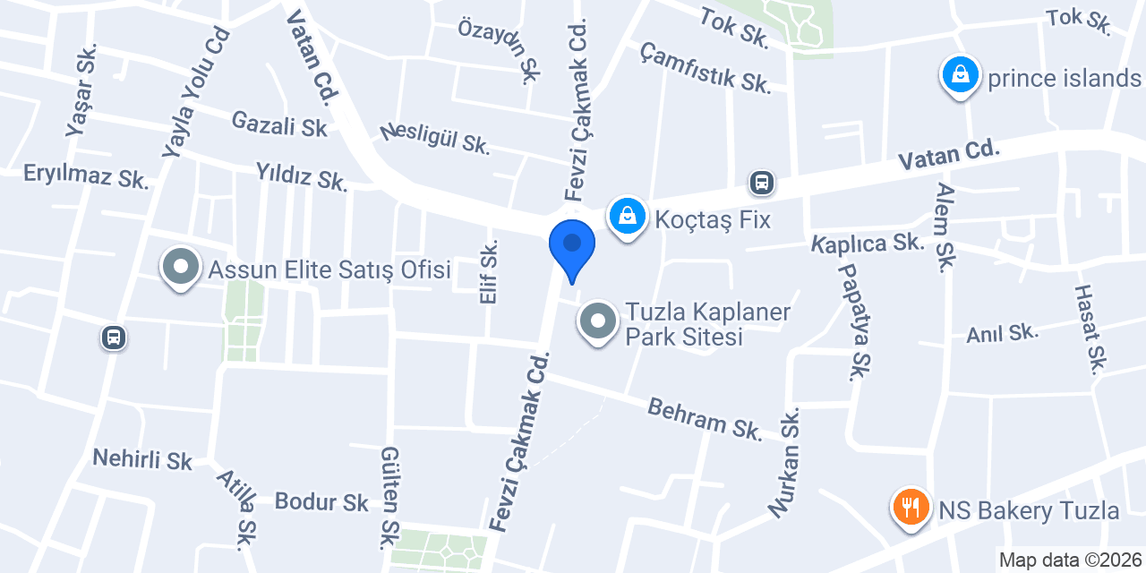 Öz Renk Optik konumu
