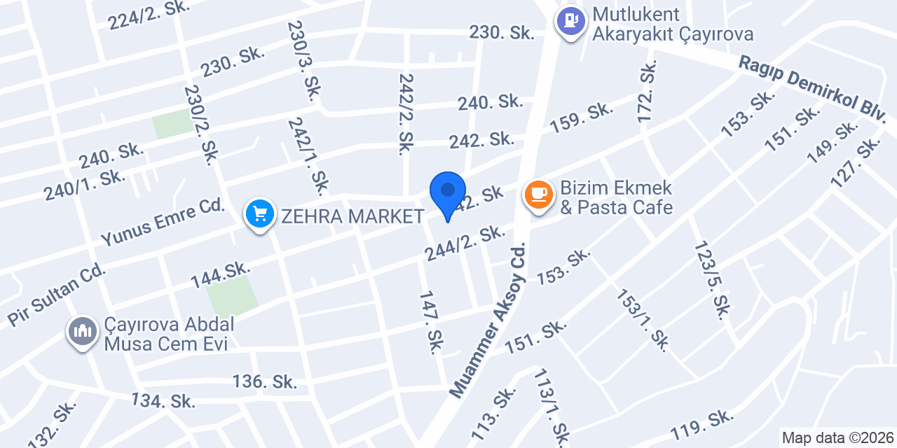 Bizim Usta Yapı Market konumu