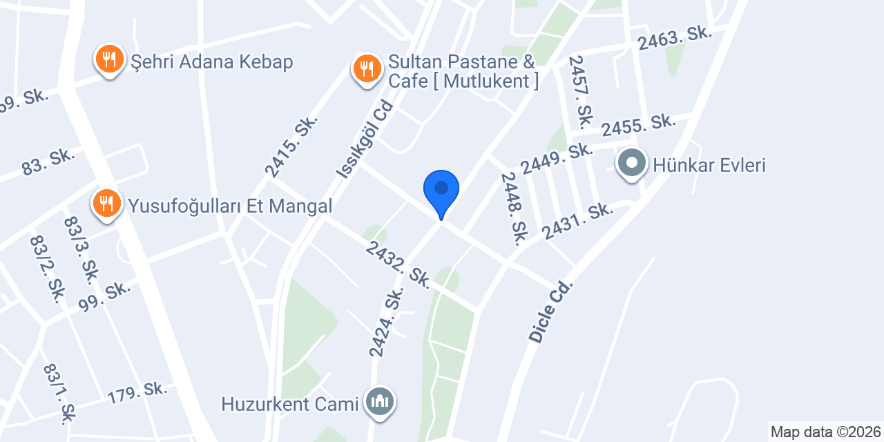 Ertürk Emlak Otomotiv konumu