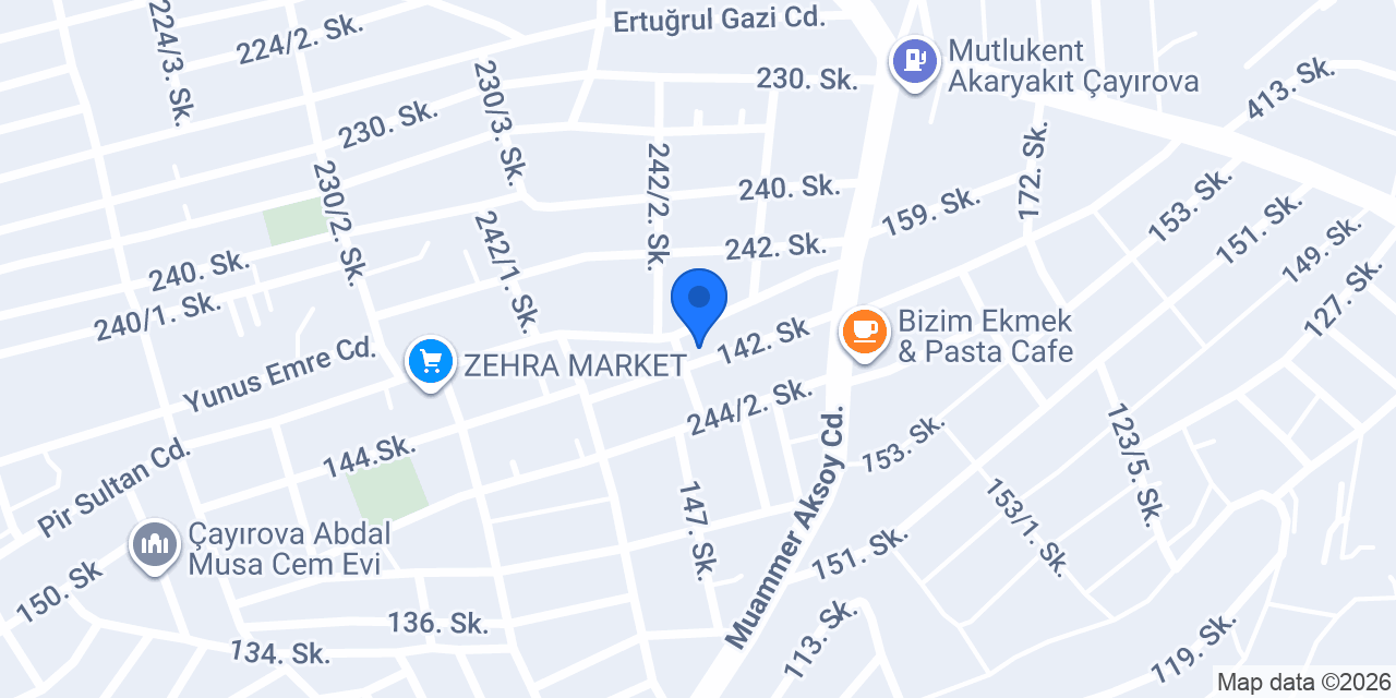 Çetin Yapı Grup konumu