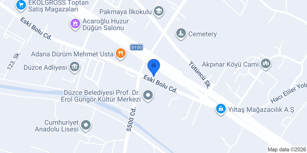 Düzce 10. Noterliği konumu