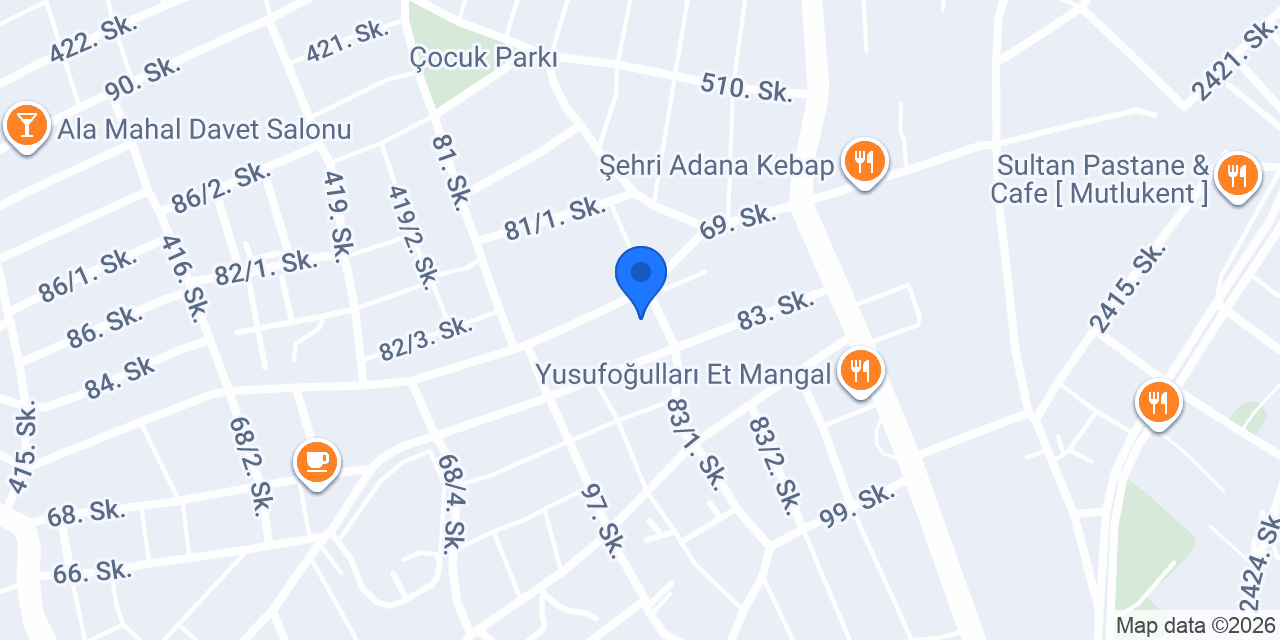 Antephane Dürüm&Ocakbaşı konumu